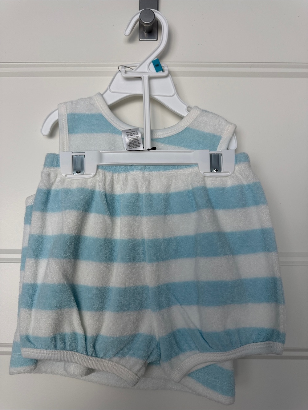 NWT Focus Kids Terrycloth Stripe Top & Short Set - 24mo
